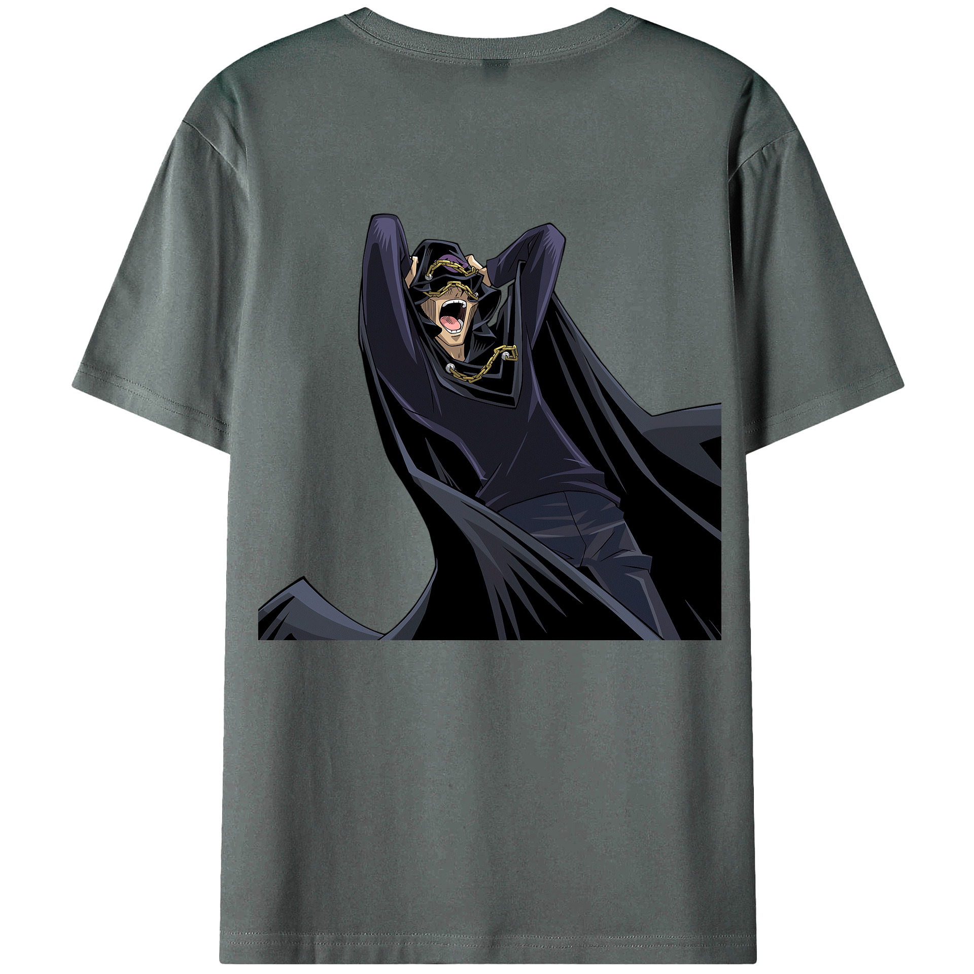 （画像用） 遊☆戯☆王 Yu-Gi-Oh! 綿100％ メンズ半袖Tシャツ（バックプリント） 通気性